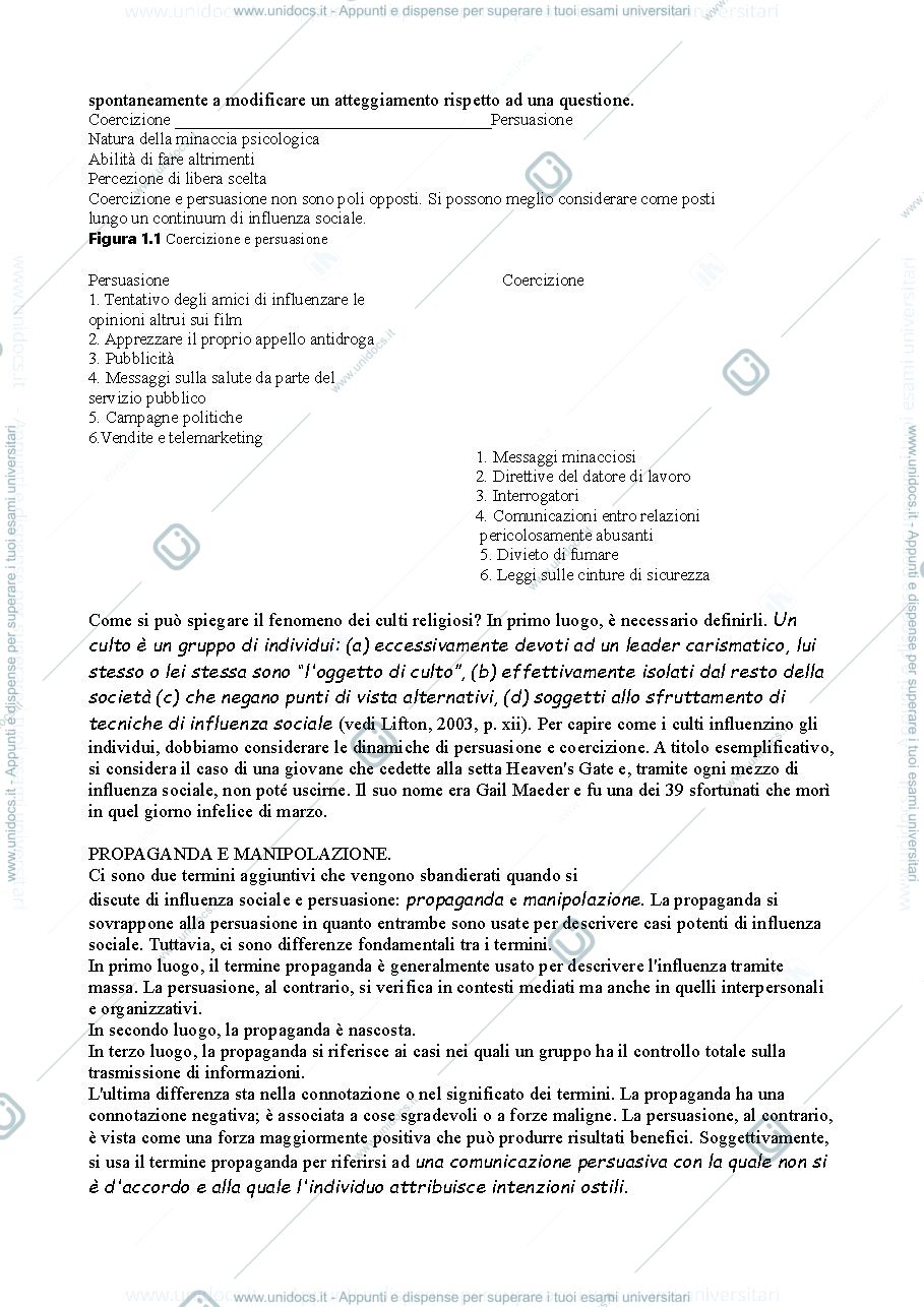 Anteprima pagina 2 — Riassunto "Le Dinamiche della Persuasione" (Perloff)