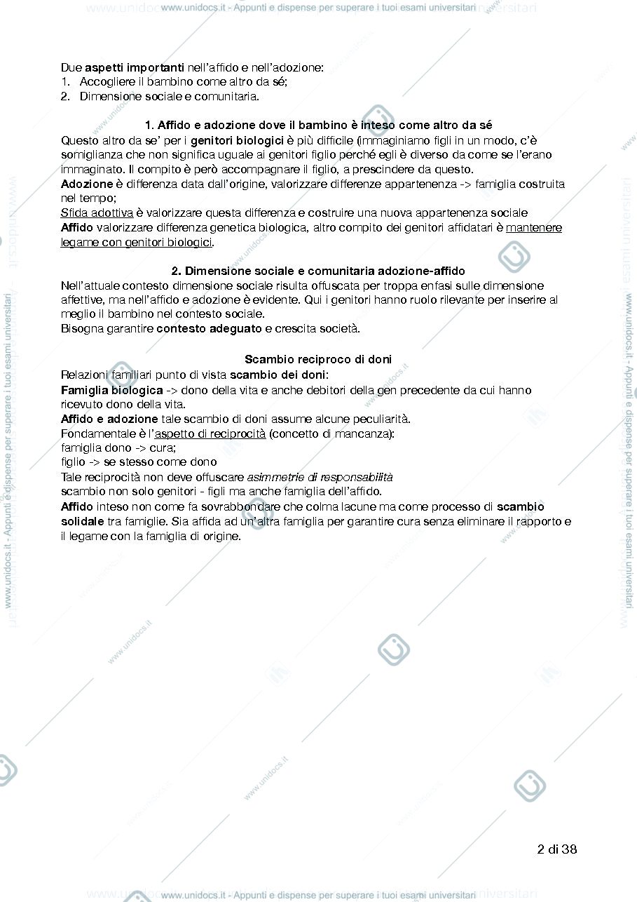 Anteprima pagina 2 — Psicologia dell'adozione e dell'affido 