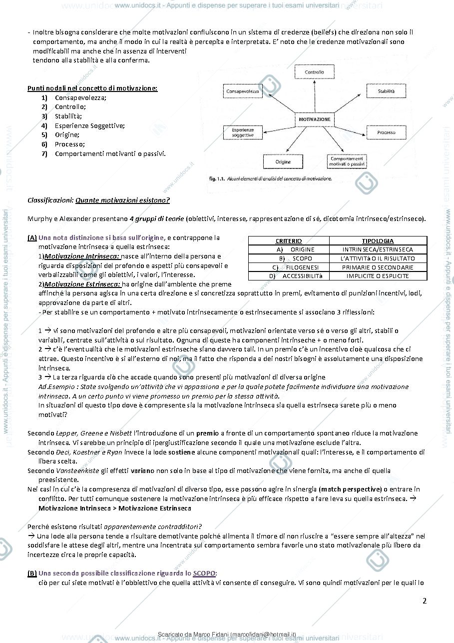 Anteprima pagina 3 — Psicologia della Motivazione e delle emozioni