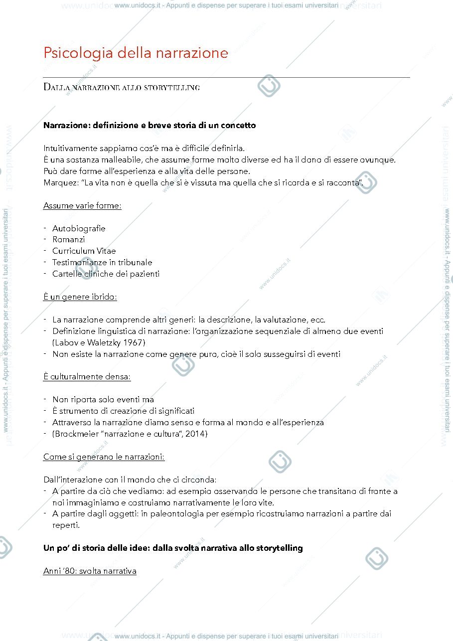 Anteprima pagina 1 — Appunti 