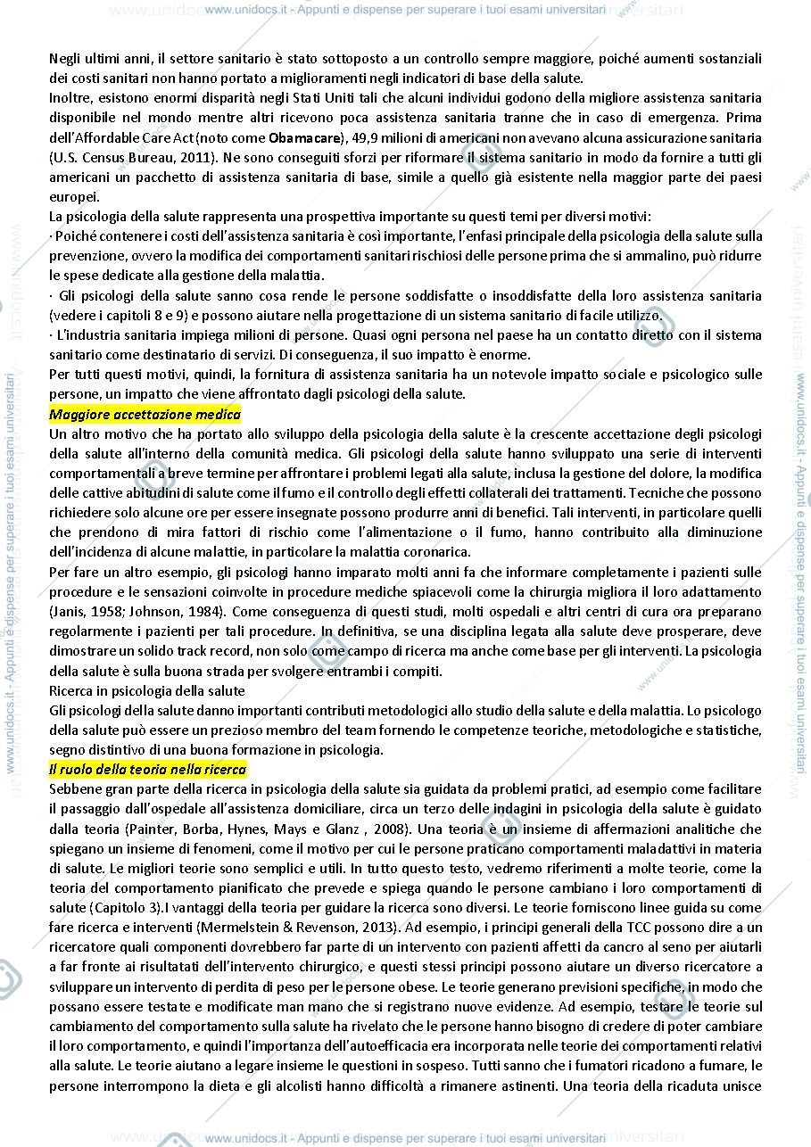 Anteprima pagina 5 — Riassunto Taylor