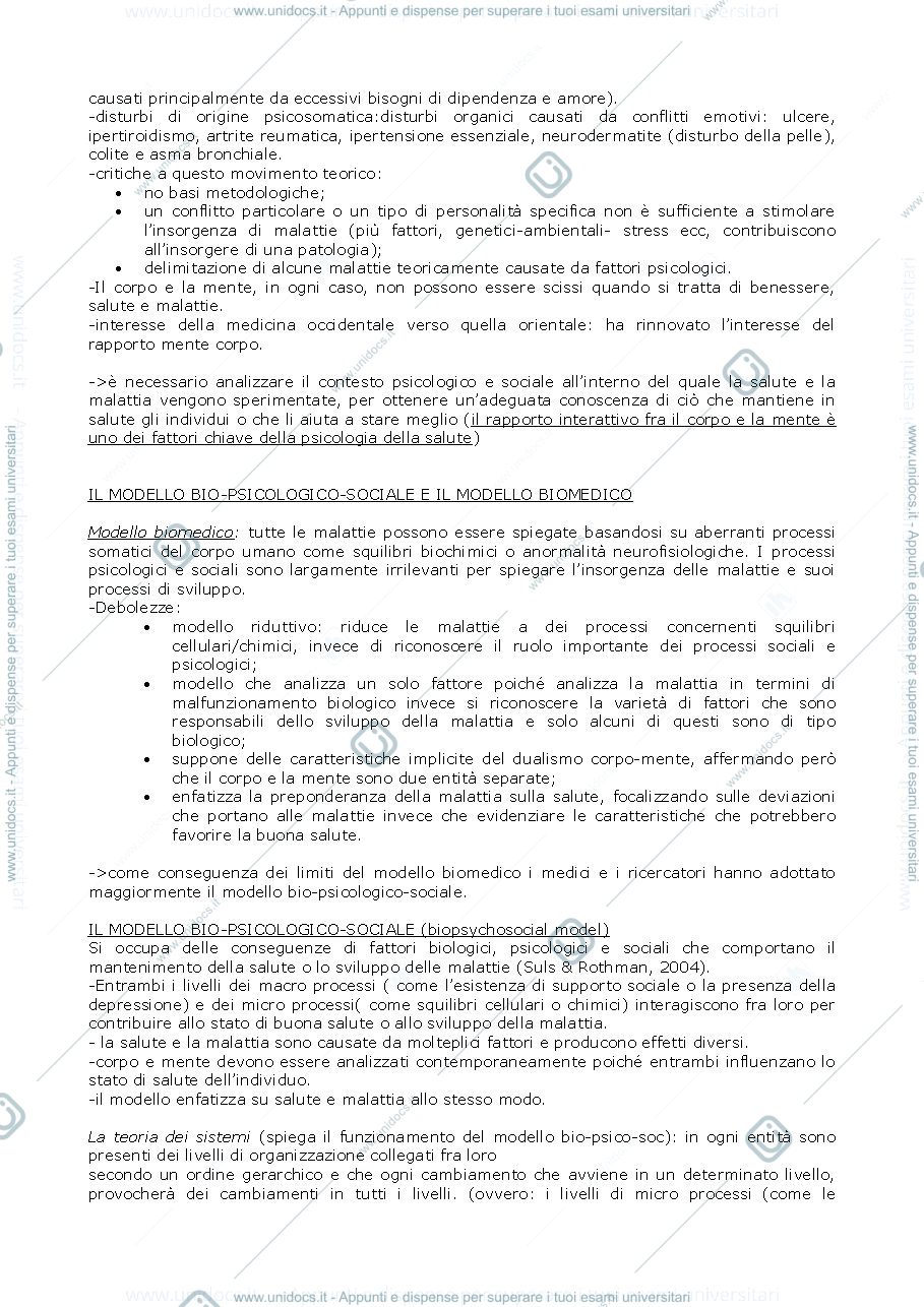 Anteprima pagina 2 — Riassunto "Health Psychology" (Taylor)