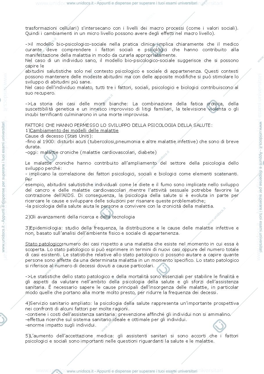 Anteprima pagina 3 — Riassunto "Health Psychology" (Taylor)