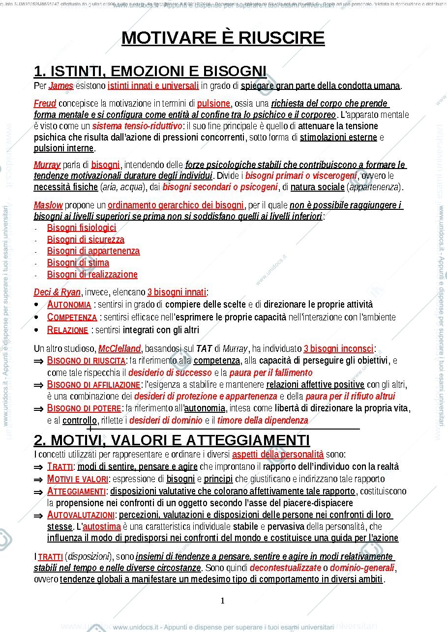 Anteprima pagina 1 — Motivare è riuscire 