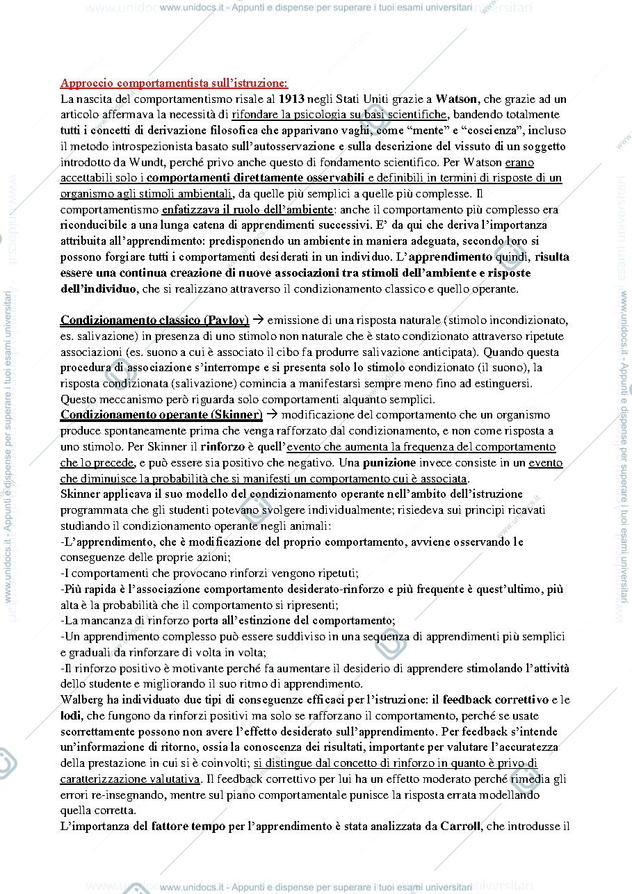 Anteprima pagina 4 — Riassunto "Psicologia dell'apprendimento e dell'istruzione", L. Mason