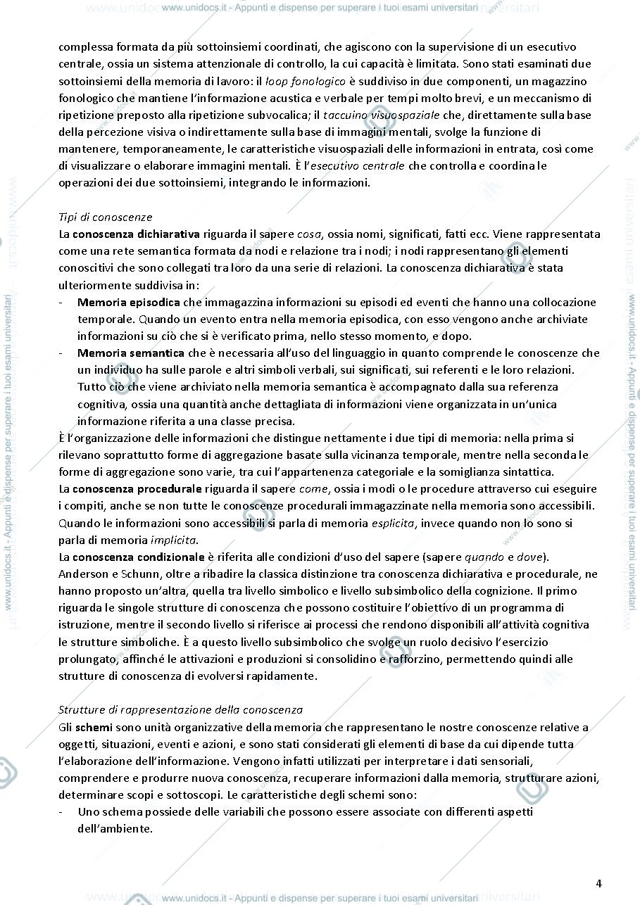 Anteprima pagina 4 — Riassunto del manuale "Psicologia dell'educazione e dell'apprendimento", Mason.