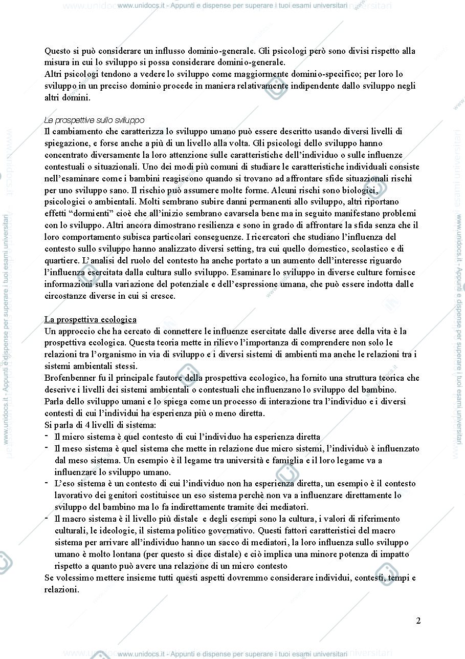 Anteprima pagina 2 — Appunti psicologia 