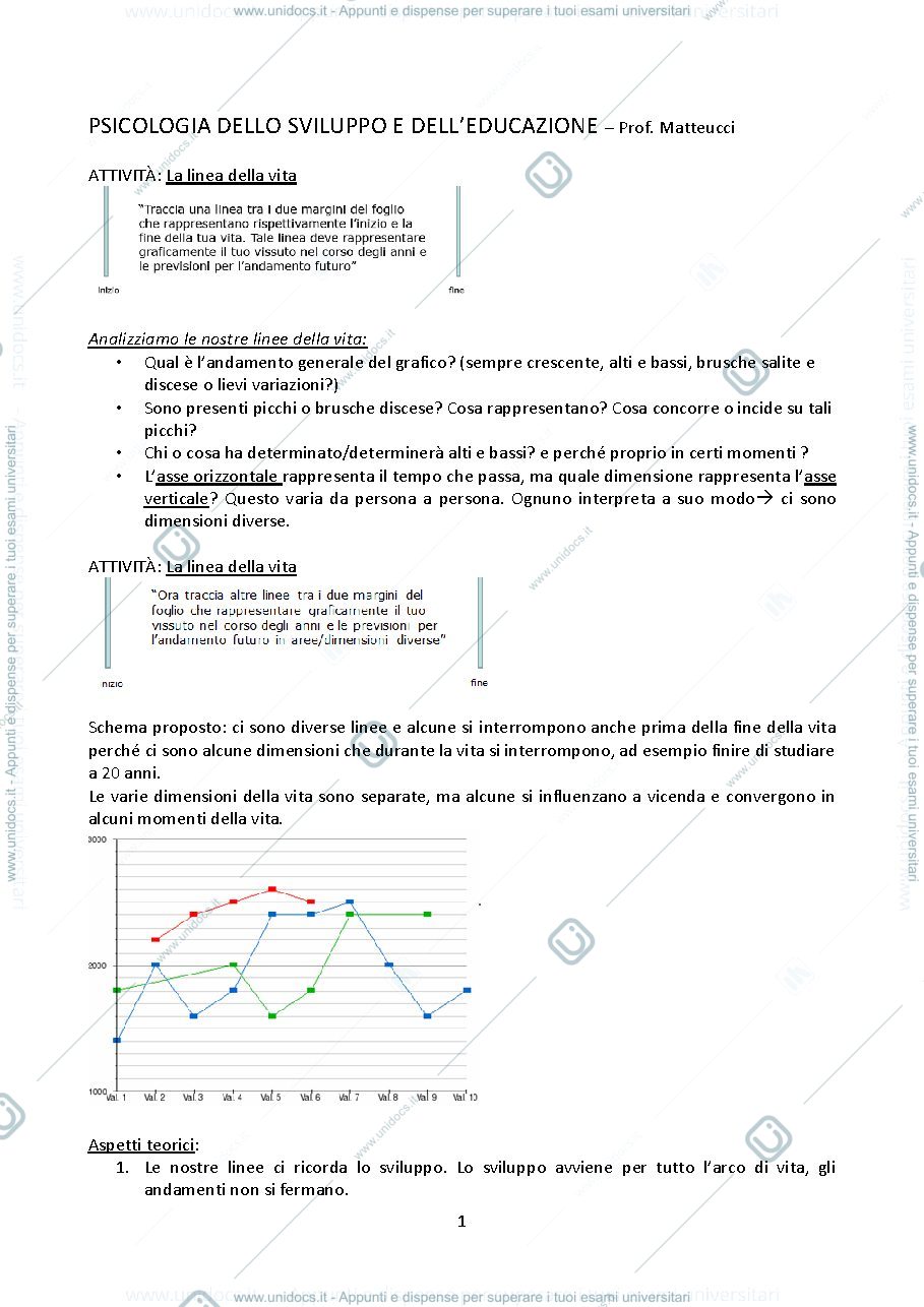 Anteprima pagina 1 — PSICOLOGIA DELLO SVILUPPO E DELL'EDUCAZIONE