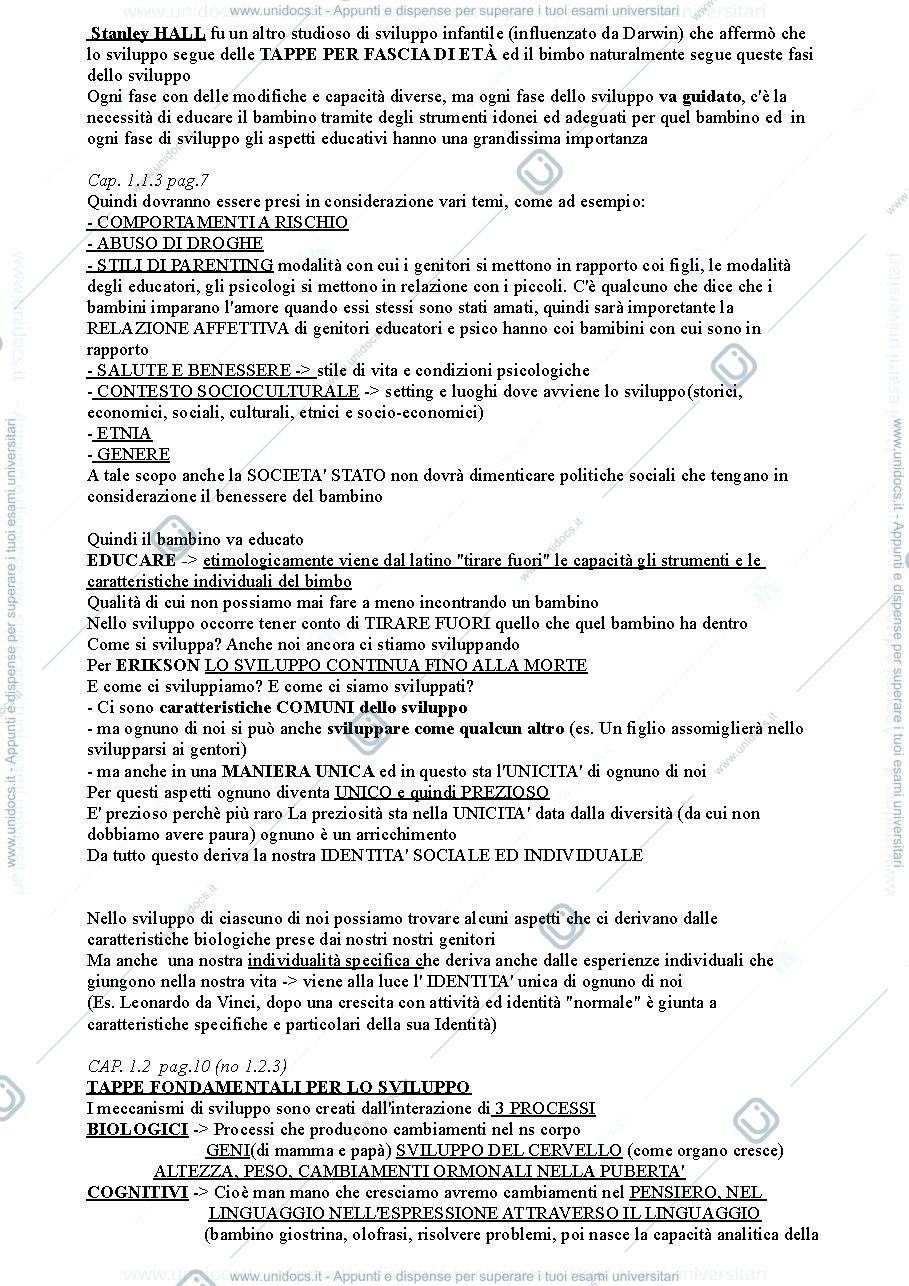 Anteprima pagina 2 — PSICOLOGIA DELLO SVILUPPO