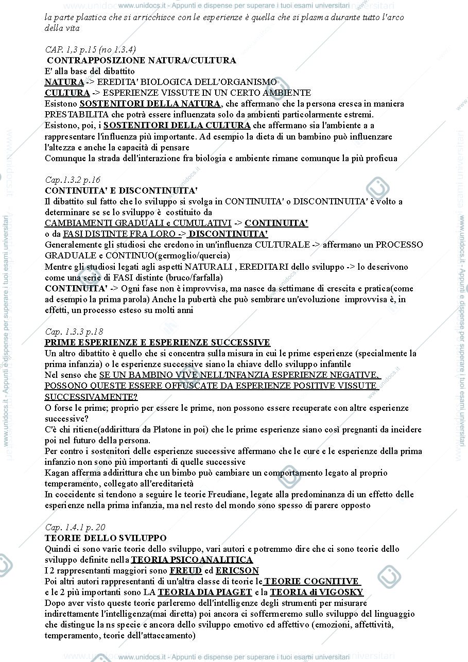 Anteprima pagina 4 — PSICOLOGIA DELLO SVILUPPO