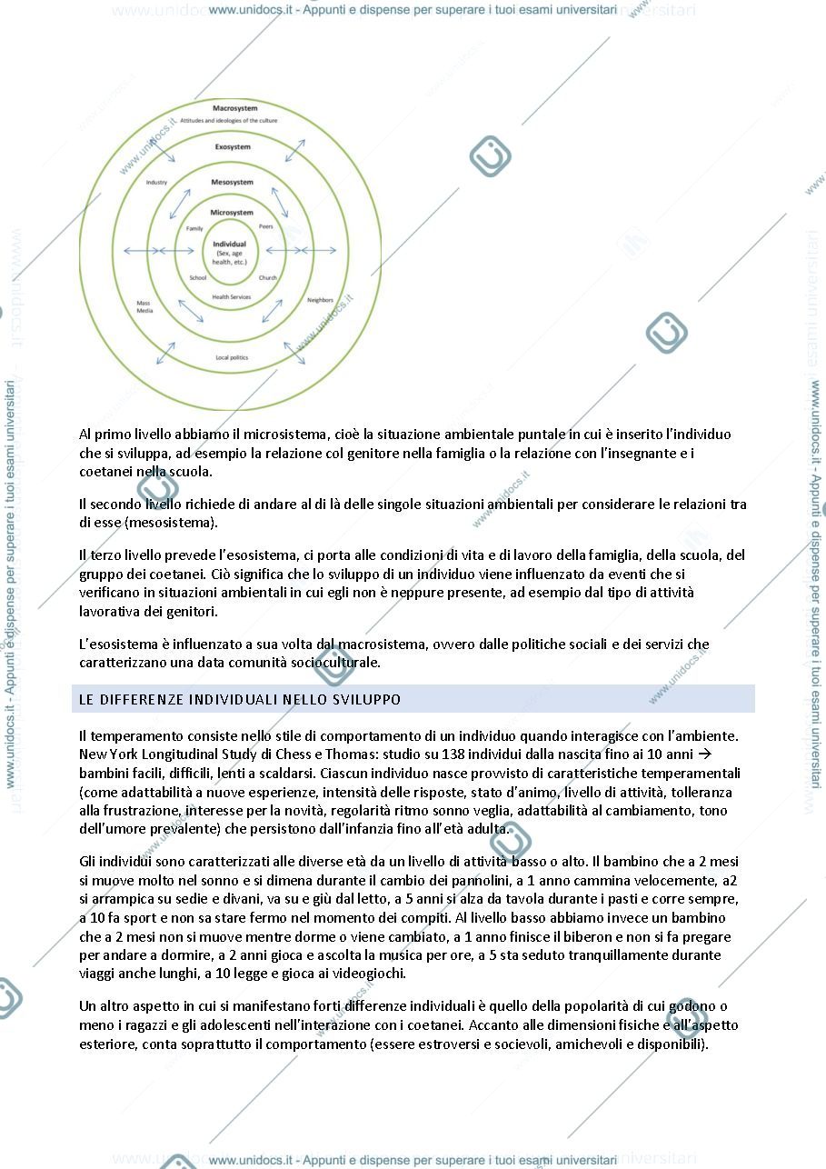 Anteprima pagina 5 — PSICOLOGIA DELLO SVILUPPO 