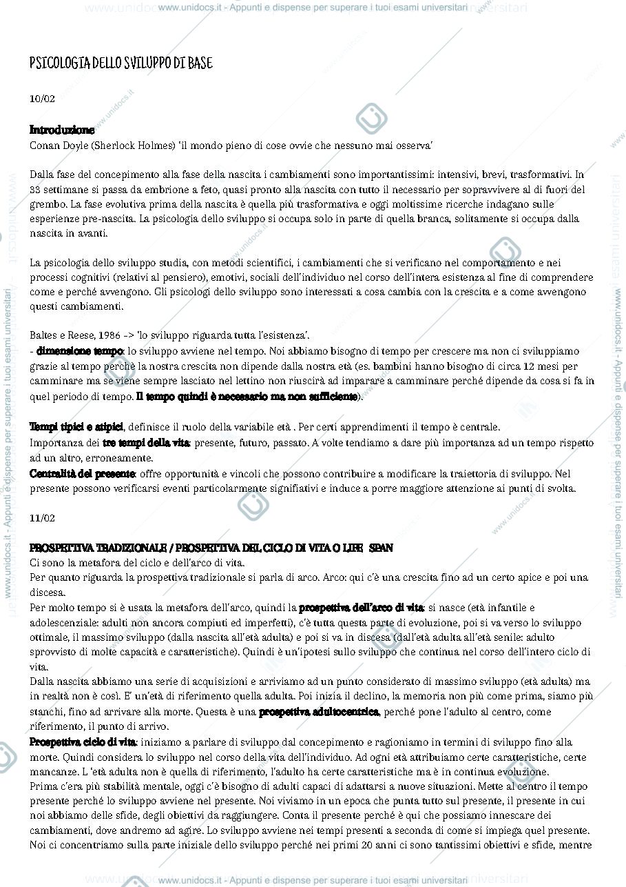Anteprima pagina 1 — psicologia dello sviluppo di base calandri