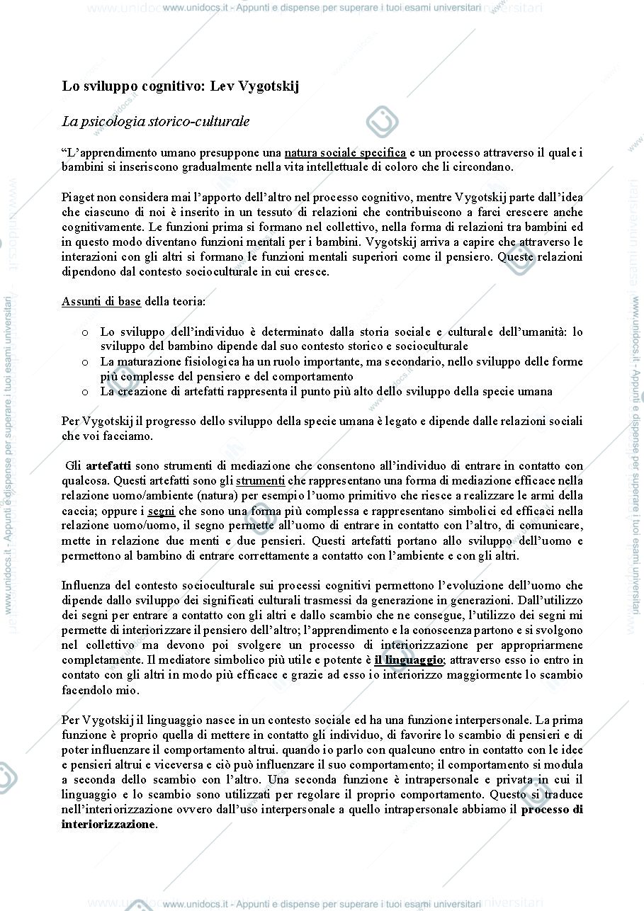 Anteprima pagina 1 — Psicologia delo sviluppo4