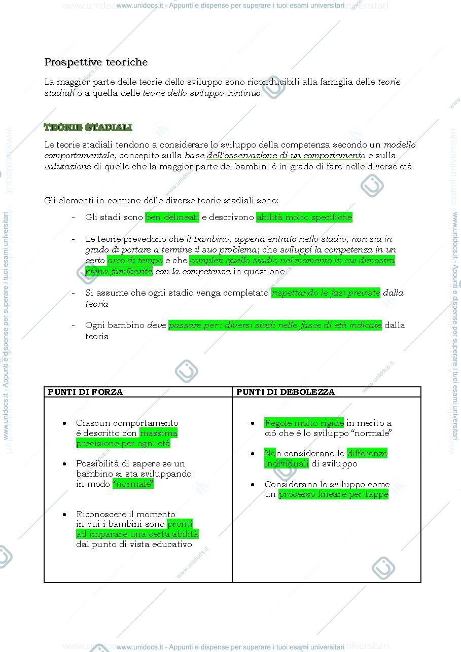 Anteprima pagina 2 — Psicologia dello sviluppo