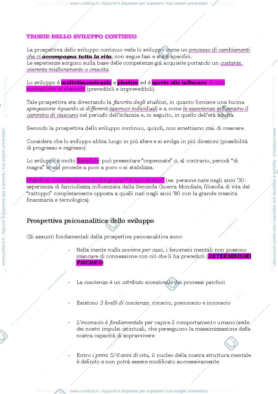 Anteprima pagina 3 — Psicologia dello sviluppo