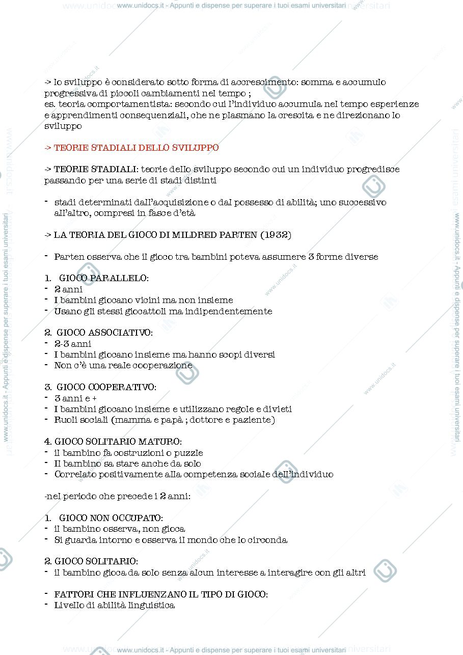 Anteprima pagina 3 — Appunti prima parte Sviluppo