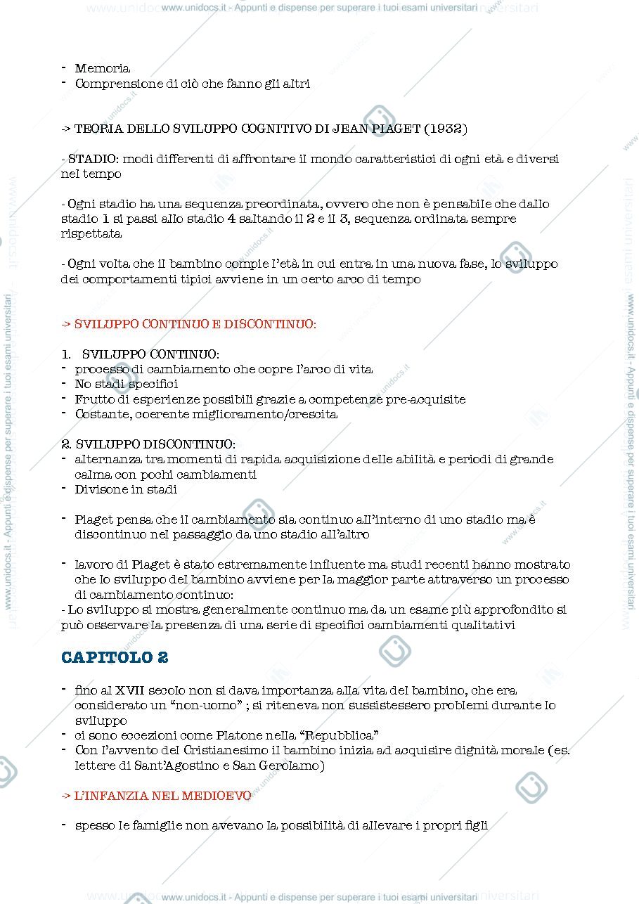 Anteprima pagina 4 — Appunti prima parte Sviluppo
