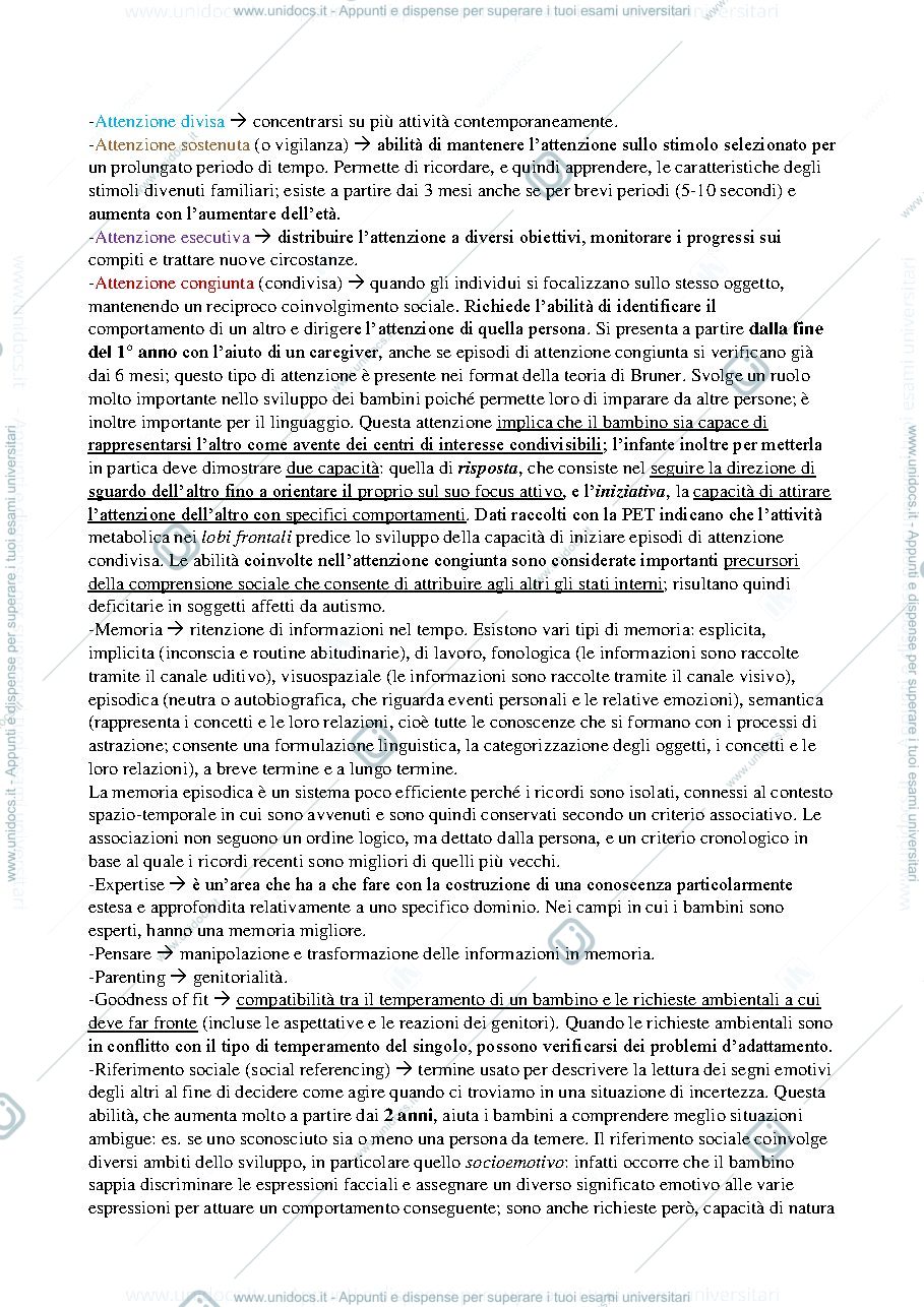 Anteprima pagina 2 — Psicologia dello sviluppo prof.ssa Menesini 