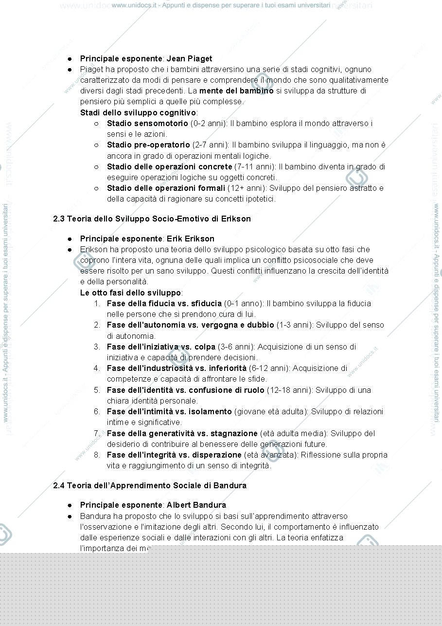 Anteprima pagina 2 — PSICOLOGIA DELLO SVILUPPO_TEORIE E METODI