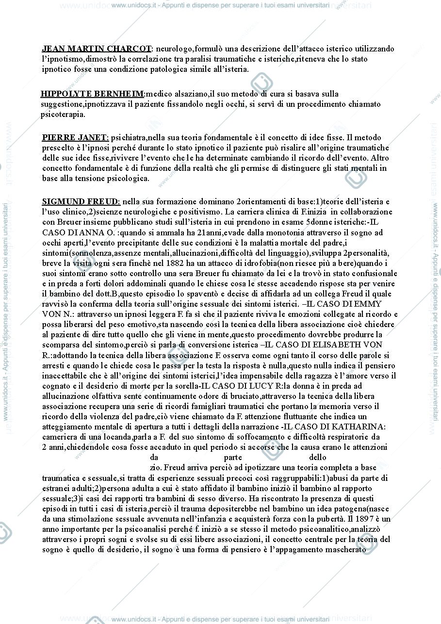 Anteprima pagina 1 — Riassunto "Manuale di Psicologia Dinamica" (Concato)