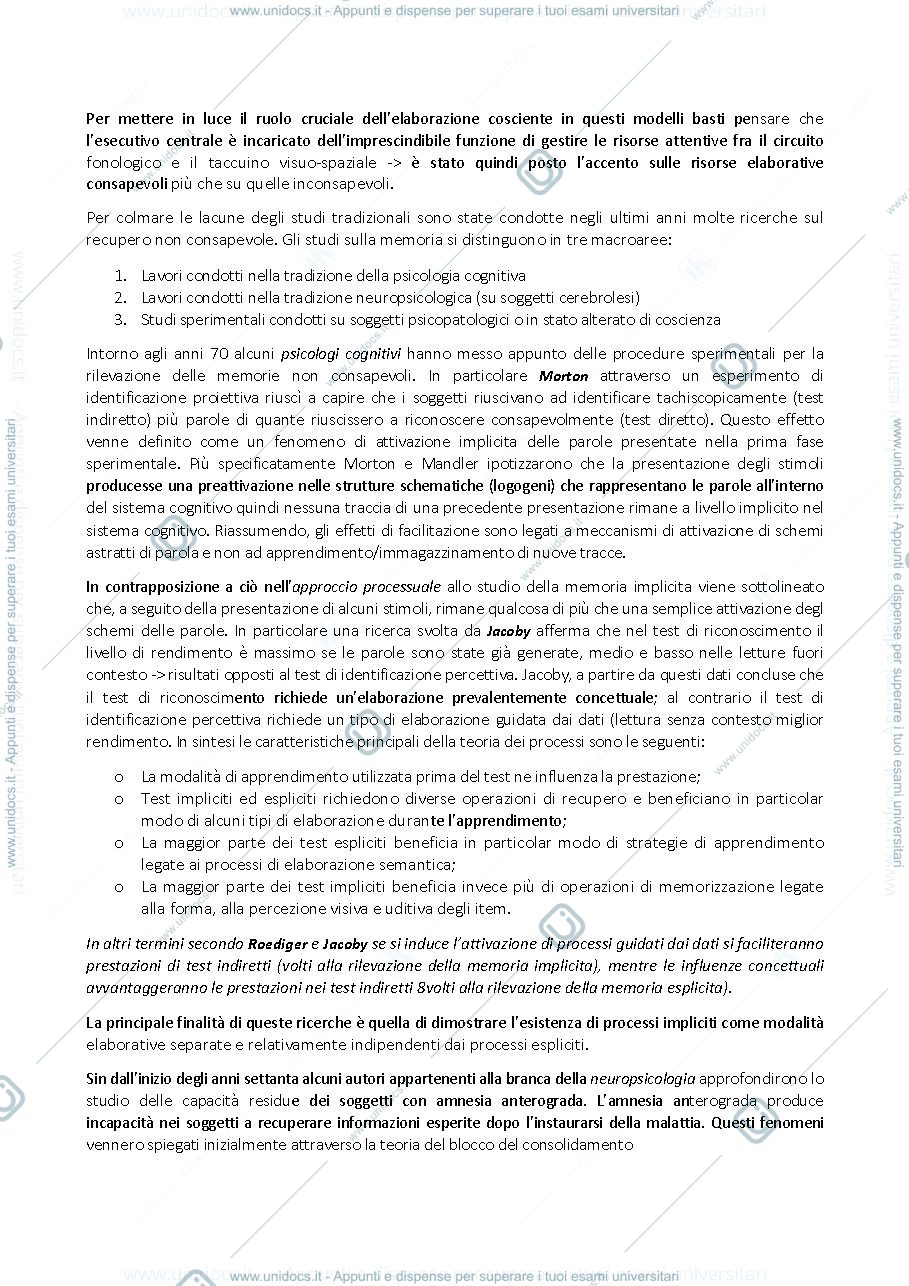 Anteprima pagina 3 — Inconscio fra ricerca clinica e scienza cognitiva
