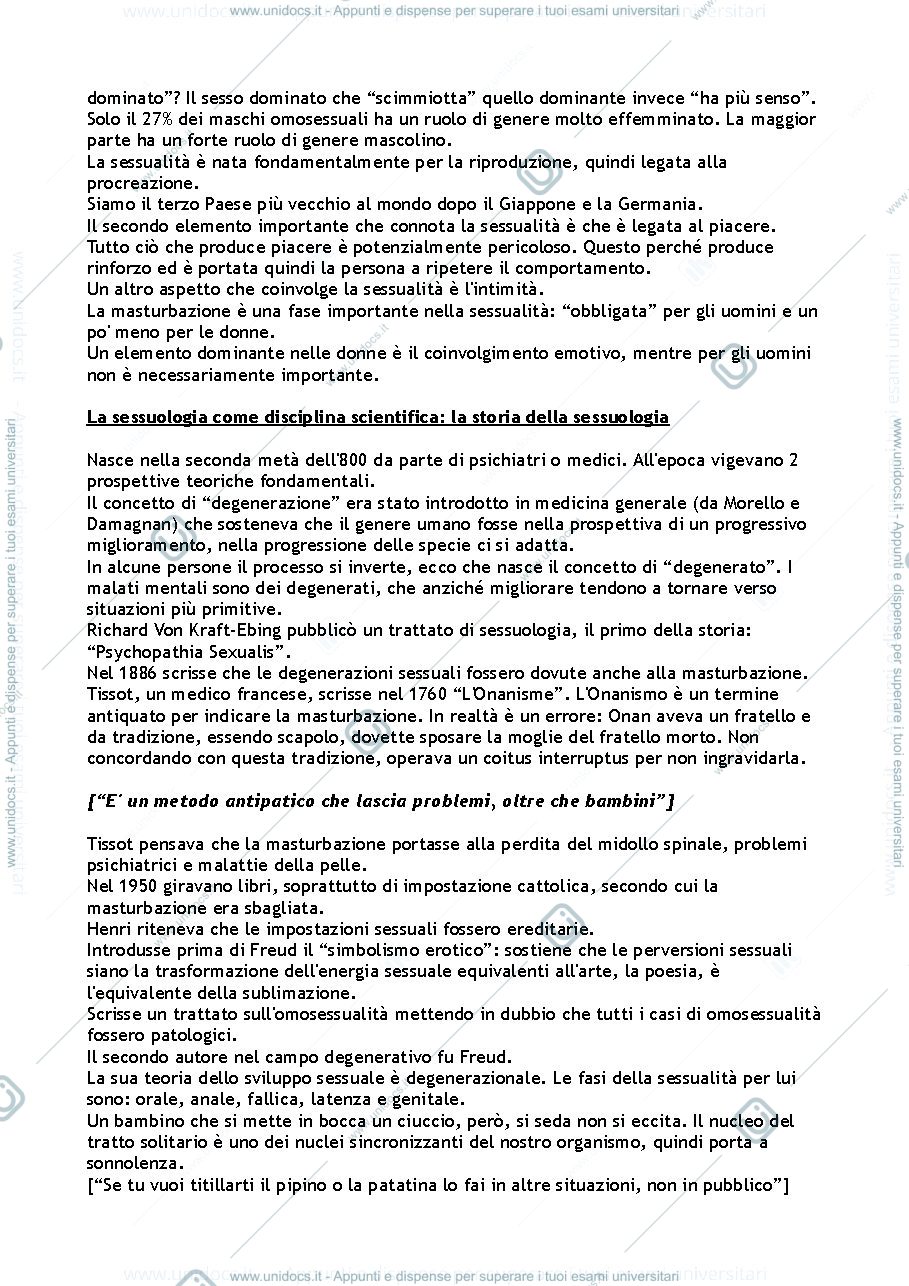 Anteprima pagina 3 — Appunti lezioni per esame Psicologia e Psicopatologia del Comportamento Sessuale