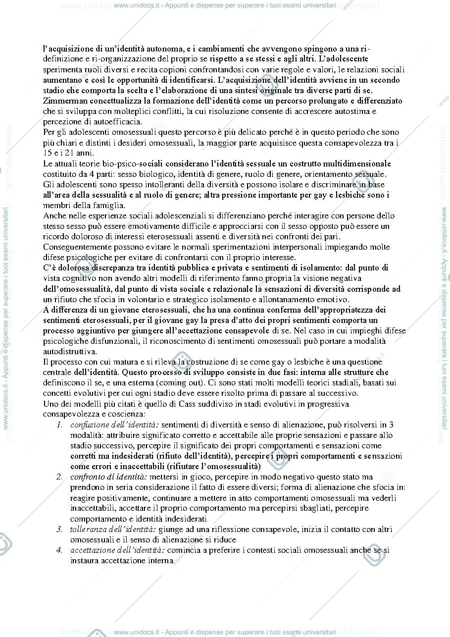 Anteprima pagina 3 — Riassunto "Crescere nelle famiglie omosessuali"