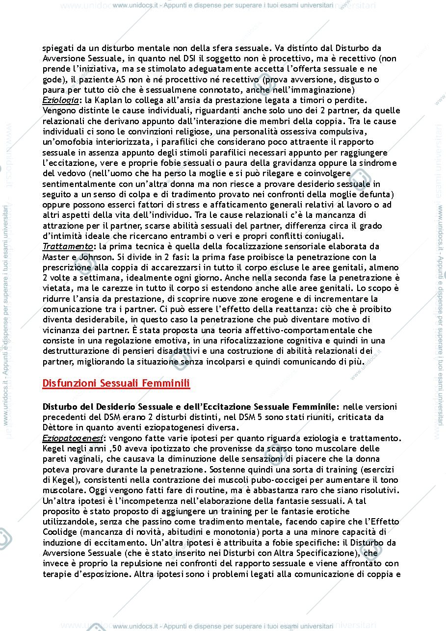 Anteprima pagina 3 — Ripasso con domande e risposte "Psicologia e Psicopatologia del Comportamento Sessuale"