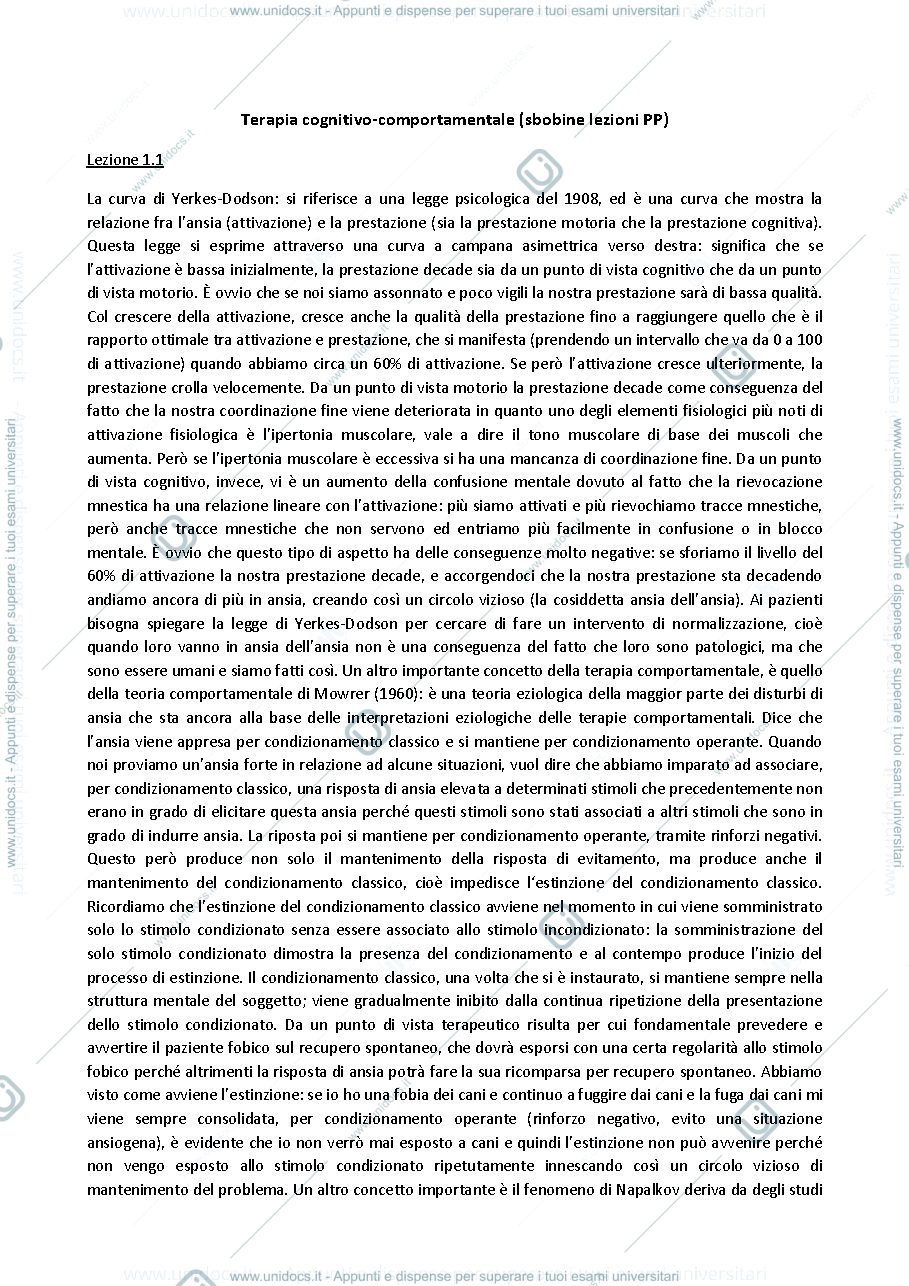 Anteprima pagina 1 — Sbobine lezioni Dèttore