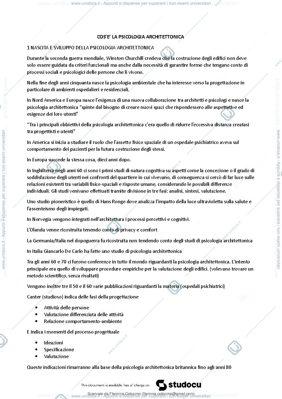 Anteprima pagina 2 — Cos'è la psicologia architettonica