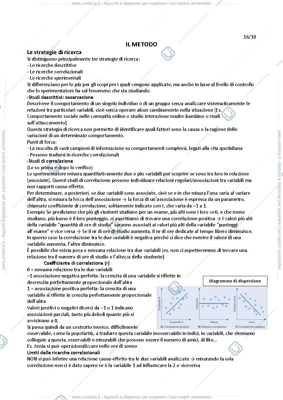 Anteprima pagina 1 — psicologia generale 1 - Ricciardelli