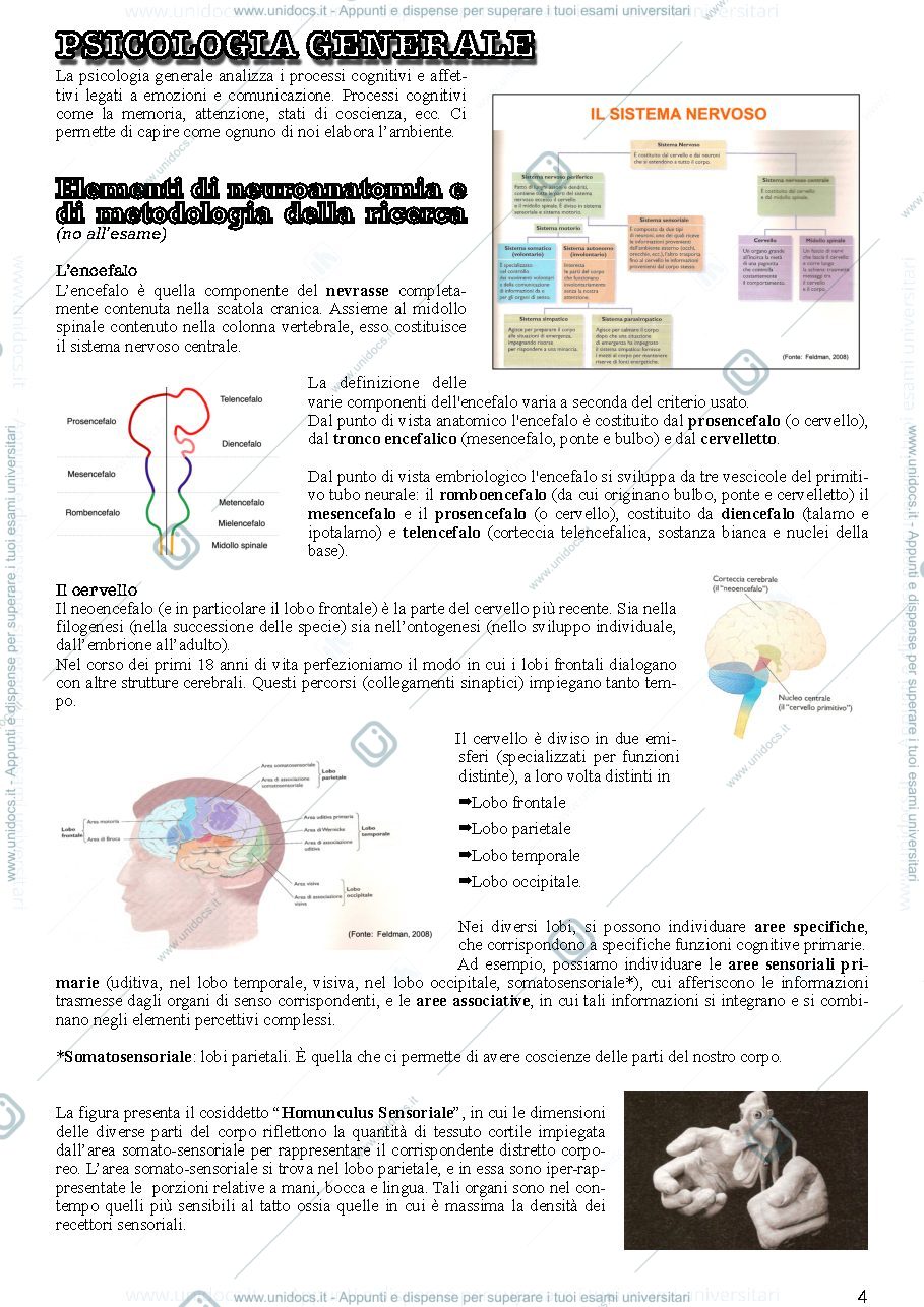 Anteprima pagina 4 — Psicologia generale