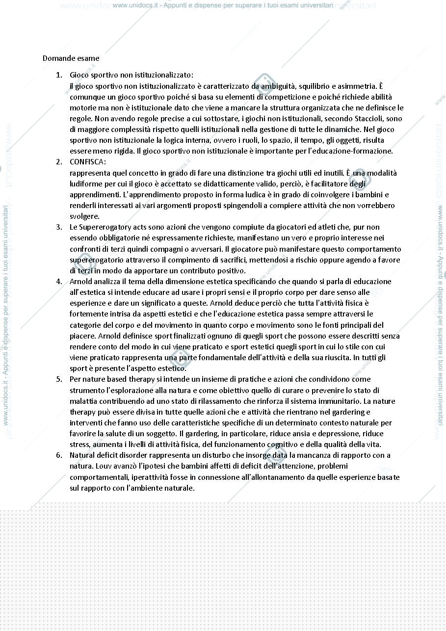 Anteprima pagina 1 — Domande aperte pedagogia del gioco
