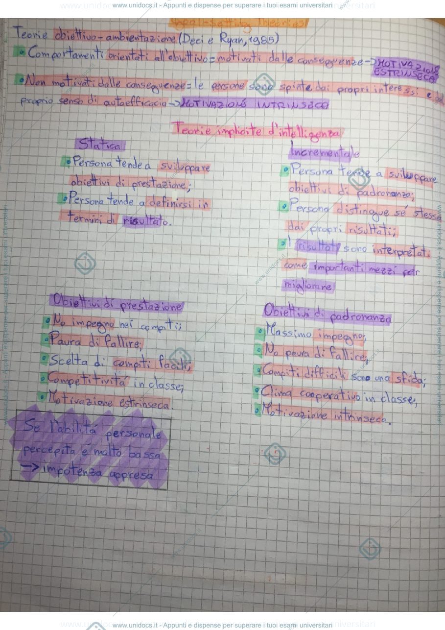 Anteprima pagina 1 — Motivazione ed emozione