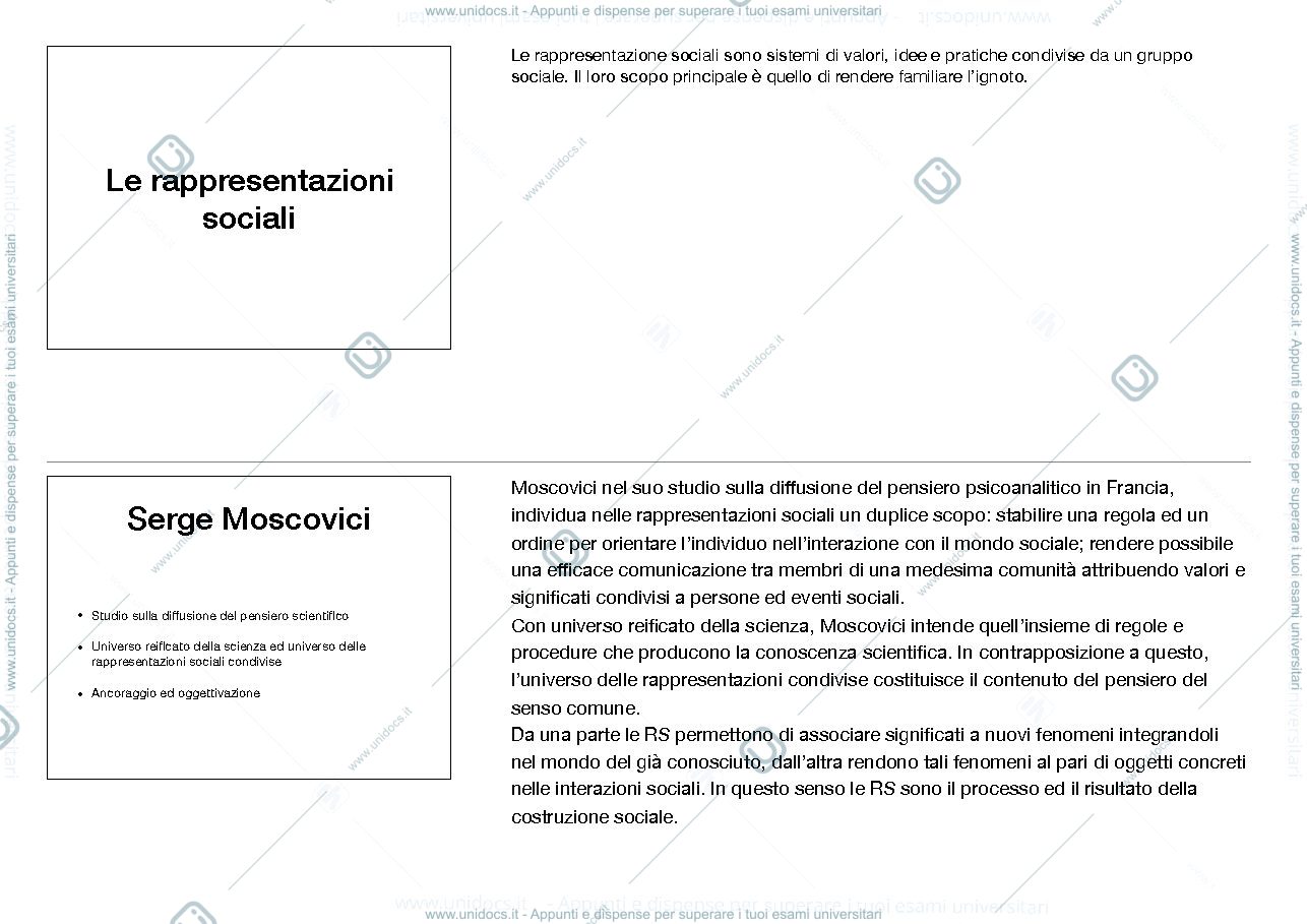 Anteprima pagina 1 — rappresentazioni sociali