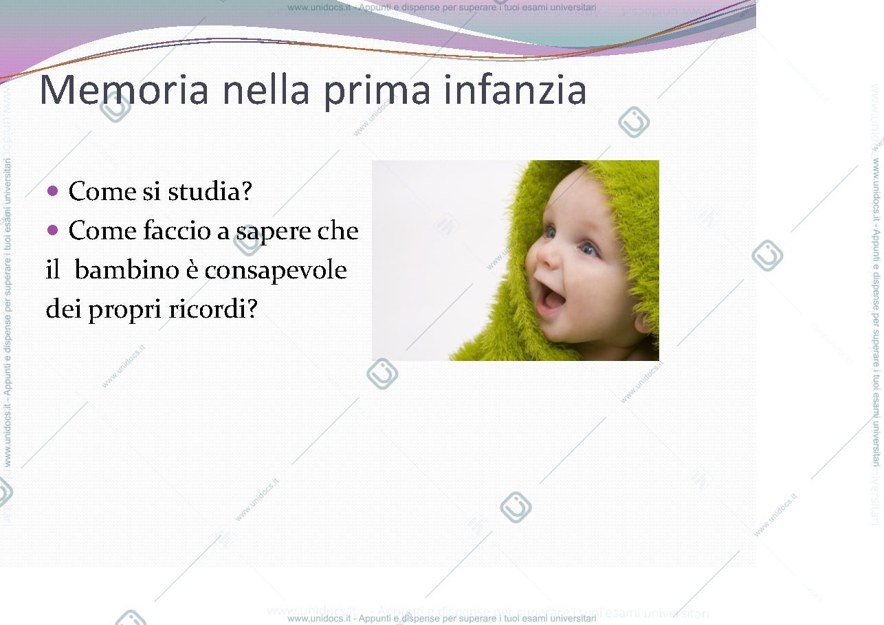 Anteprima pagina 3 — memoria nell'infanzia