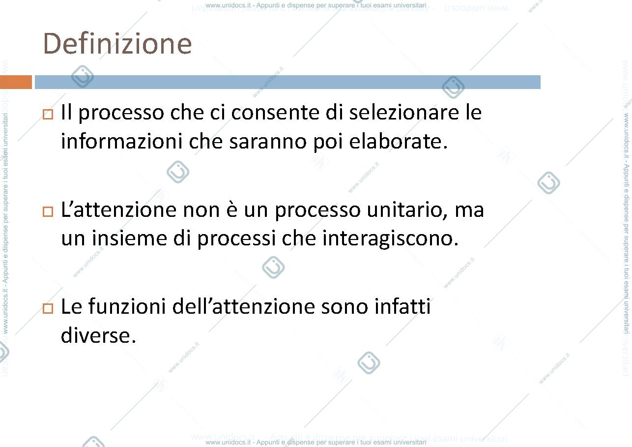 Anteprima pagina 3 — attenzione e percezione