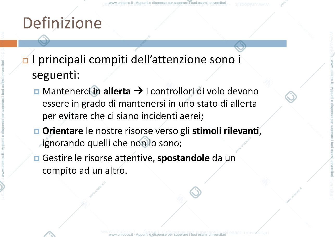 Anteprima pagina 4 — attenzione e percezione
