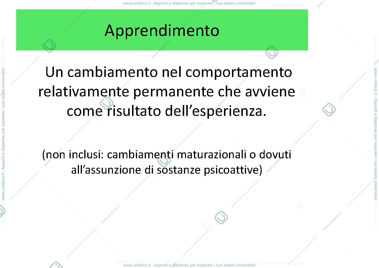 Anteprima pagina 2 — apprendimento e memoria