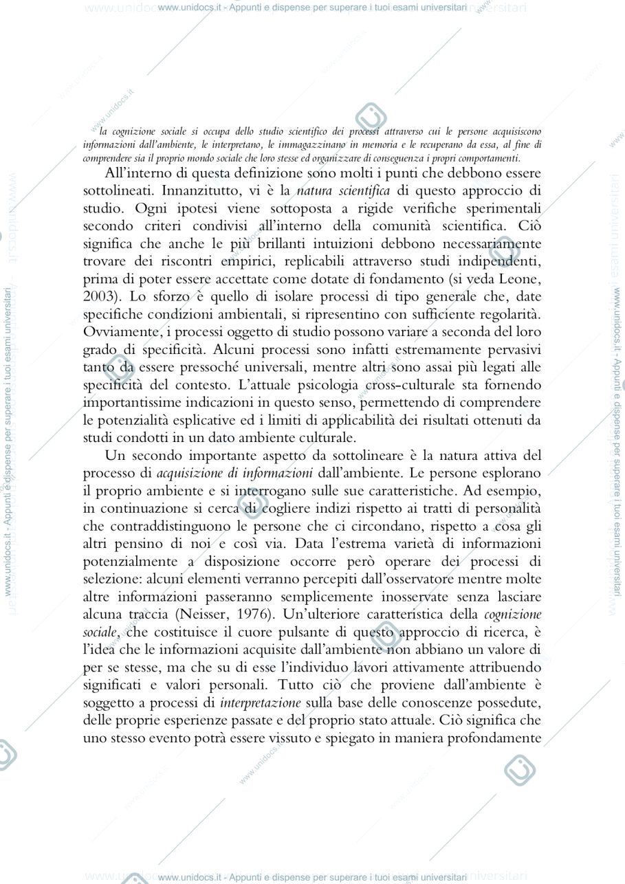 Anteprima pagina 2 — cognizione sociale