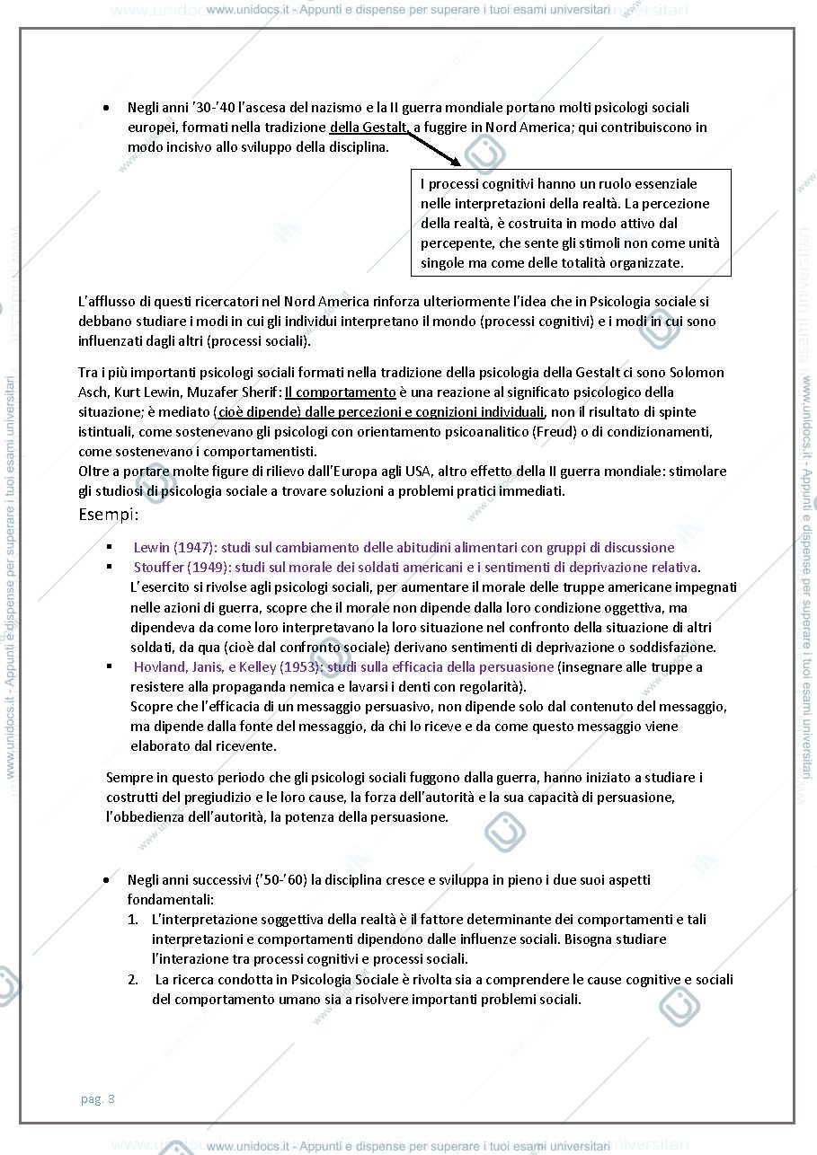 Anteprima pagina 3 — Appunti di psicologia sociale