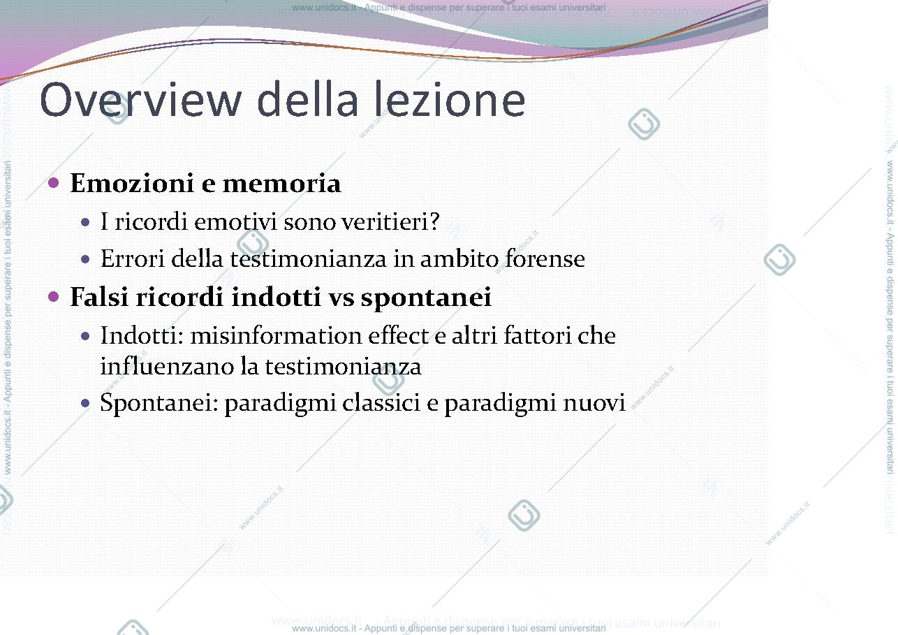Anteprima pagina 2 — testimonianza e falsi ricordi