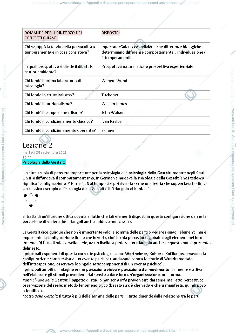 Anteprima pagina 3 — Appunti di Psicologia generale
