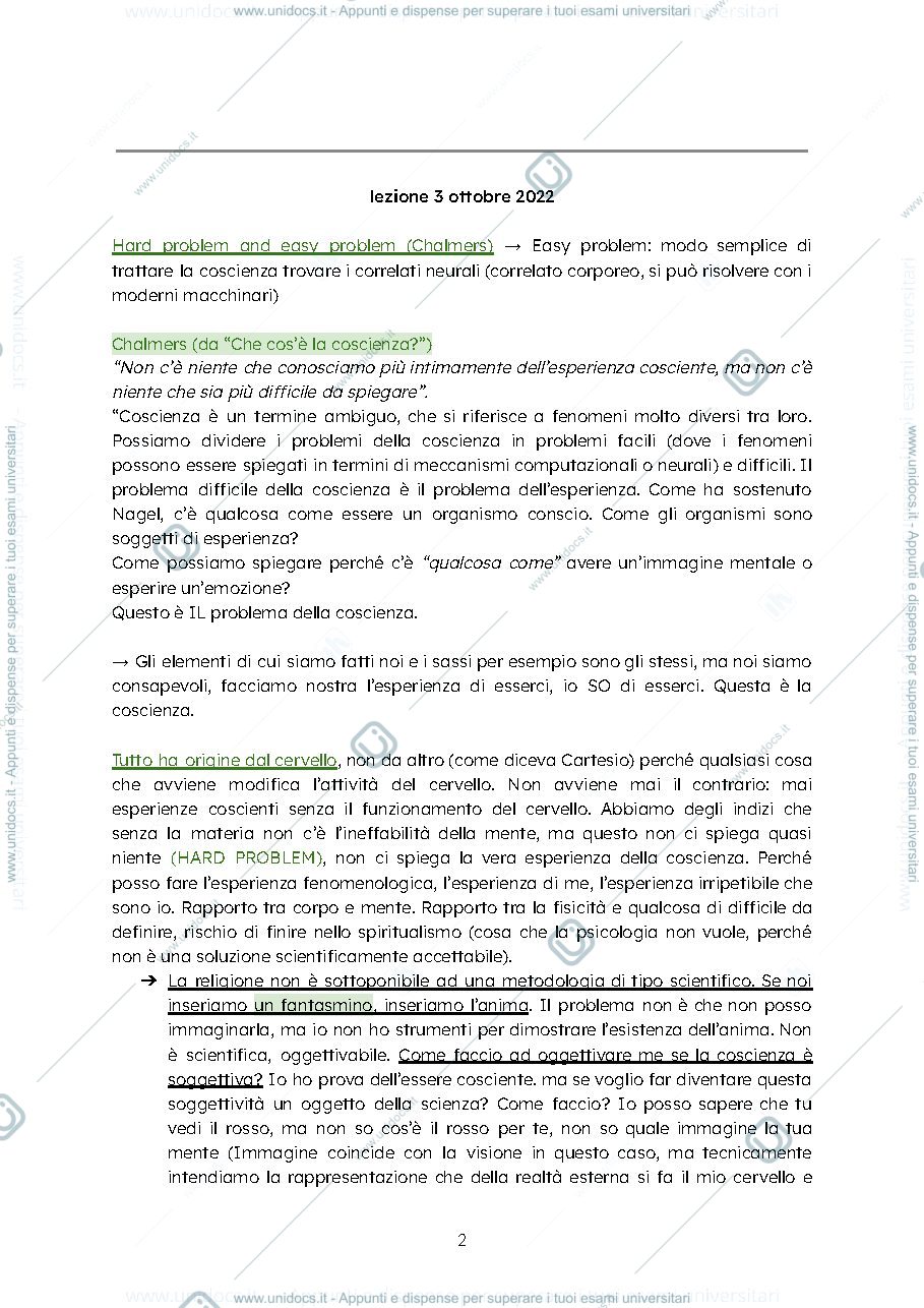 Anteprima pagina 2 — psicologia generale