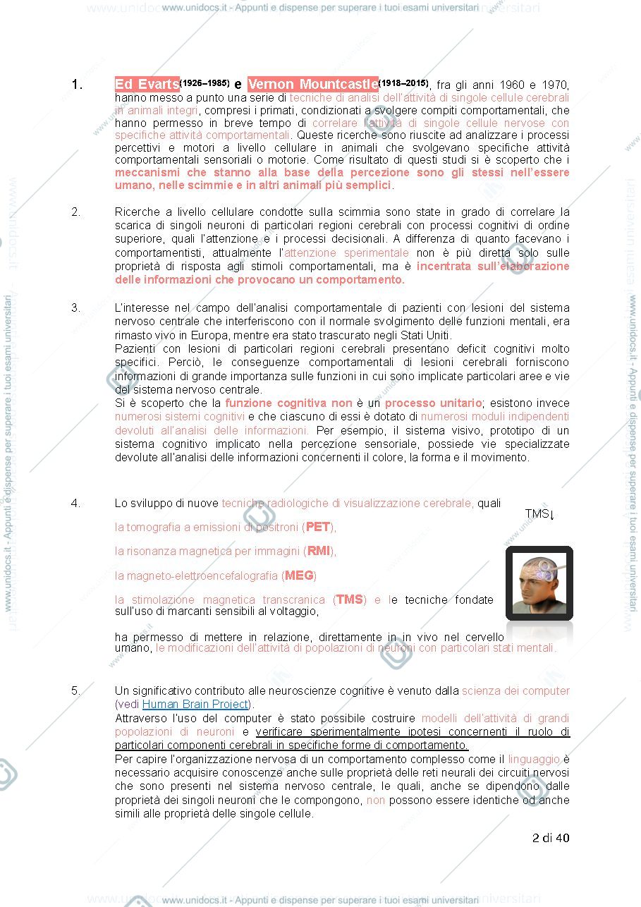 Anteprima pagina 2 — psicologia generale 