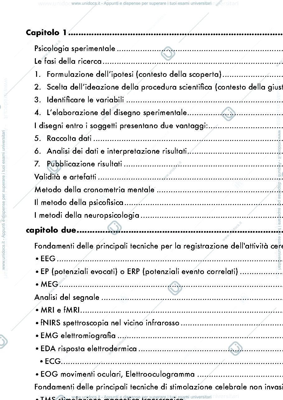 Anteprima pagina 2 — Turatto, M. (2018) Psicologia Generale. Milano: Mondadori 