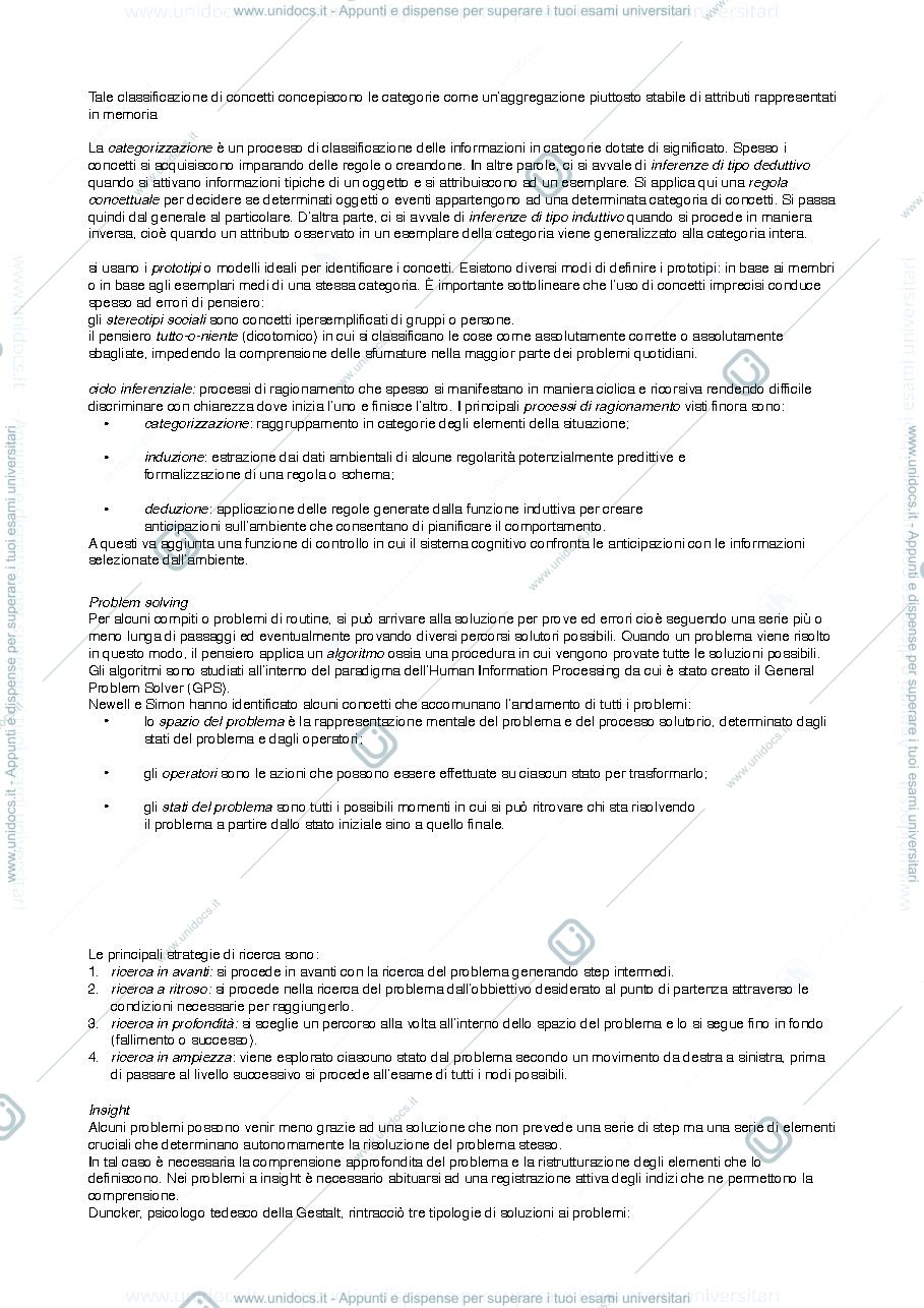 Anteprima pagina 2 — Pensiero e immagini mentali 