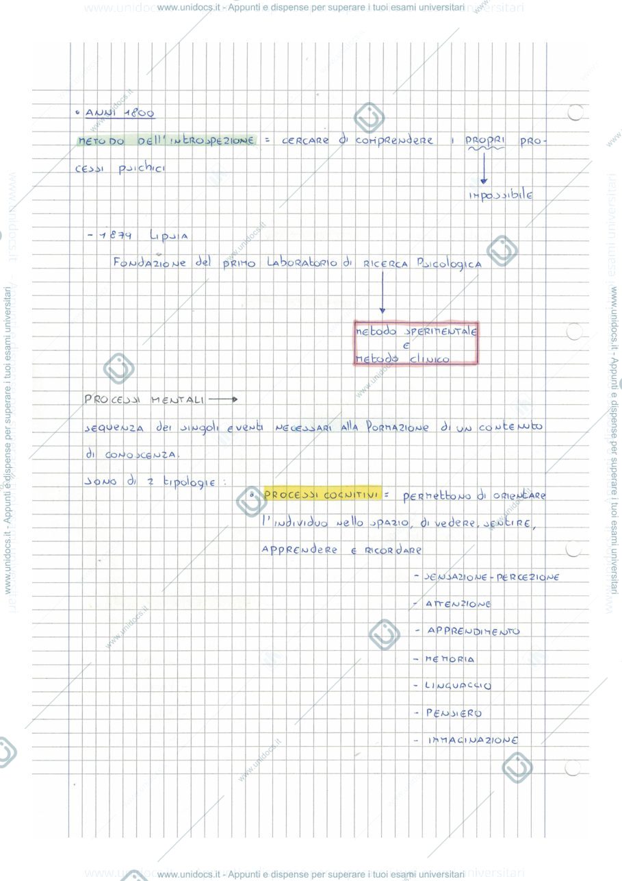 Anteprima pagina 2 — APPUNTI DI PSICOLOGIA GENERALE