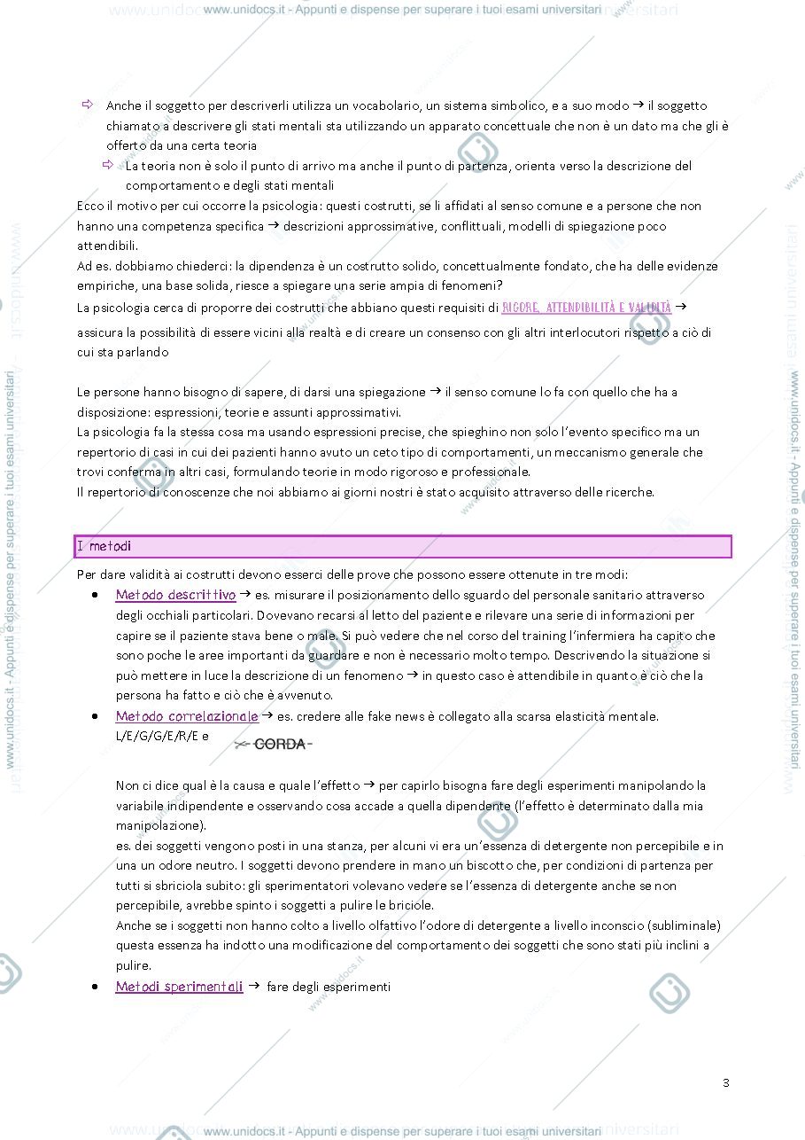 Anteprima pagina 4 — psicologia generale 