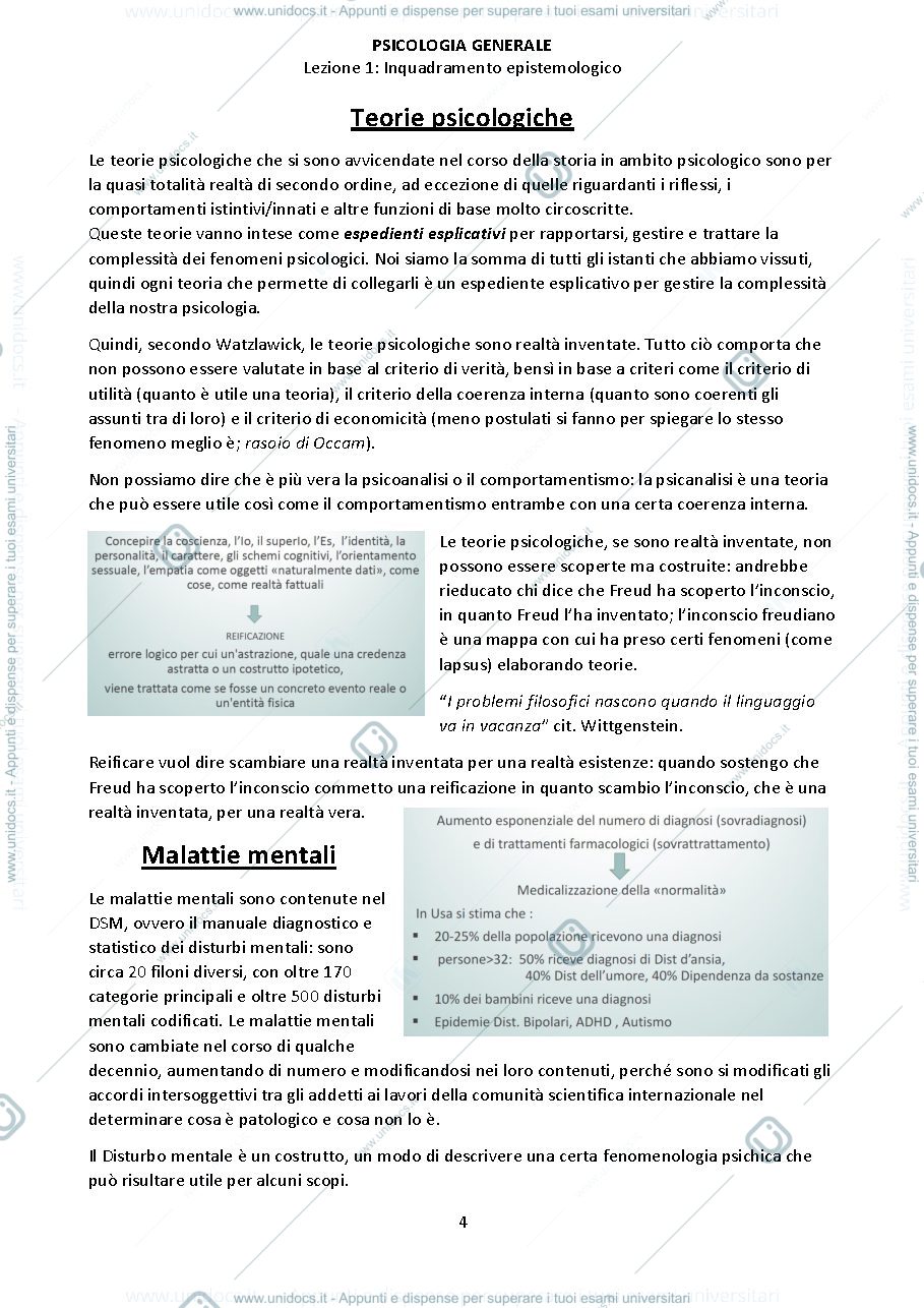 Anteprima pagina 4 — Psicologia Generale 